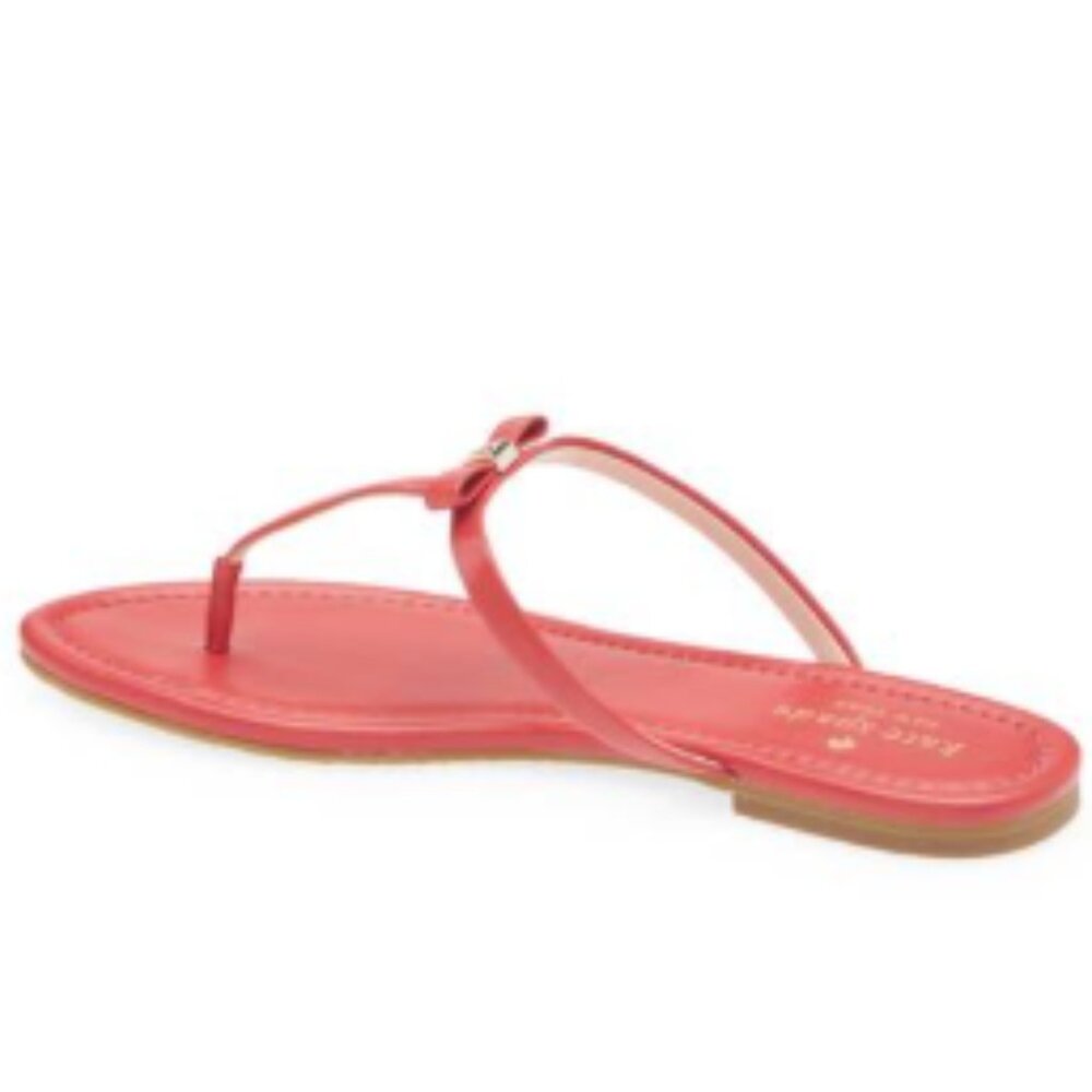 Brand New Kate Spade "Penny" Leather Thong Sandals Flip Flops